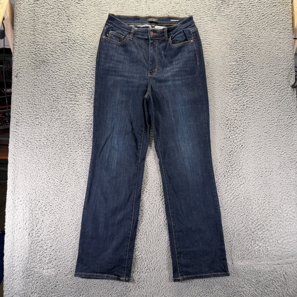Judy Blue Jeans Womens 11 Blue Cotton Denim Straight Faded Streetwear Stretch